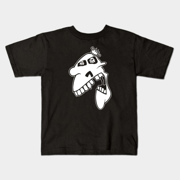 Skull X3 {DARK shirts} Kids T-Shirt by SideShowDesign